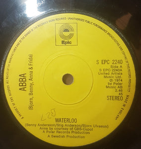 ABBA, Björn & Benny, Agnetha & Anni-Frid : Waterloo (7", Single, Sol)