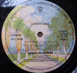Emmylou Harris : Luxury Liner (LP, Album)