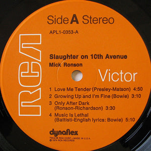 Mick Ronson : Slaughter On 10th Avenue (LP, Album, Ind)