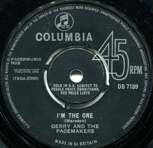 Gerry & The Pacemakers : I'm The One (7