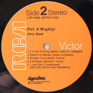 Jerry Reed : Hot A' Mighty! (LP, Album, Hol)