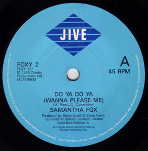 Samantha Fox : Do Ya Do Ya (Wanna Please Me) (7", Single)
