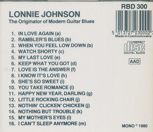 Lonnie Johnson (2) : The Originator Of Modern Guitar Blues (CD, Comp)