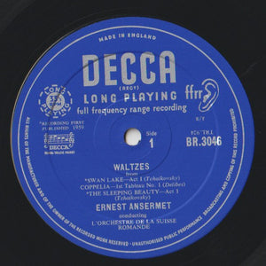 Pyotr Ilyich Tchaikovsky / Léo Delibes - L'Orchestre De La Suisse Romande, Ernest Ansermet : Waltzes Of The World (10", Mono)