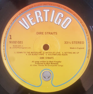 Dire Straits : Dire Straits (LP, Album, RE)