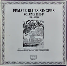 Load image into Gallery viewer, Various : Female Blues Singers Volume D/E/F (1921-1932) (LP, Comp, Mono)
