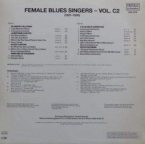 Various : Female Blues Singers Volume C2 (1921-1930) (LP, Comp)