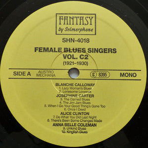 Various : Female Blues Singers Volume C2 (1921-1930) (LP, Comp)