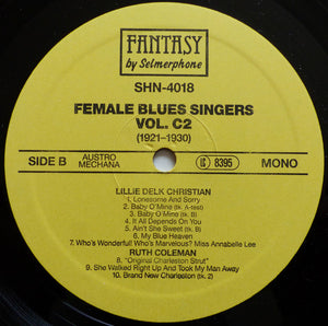Various : Female Blues Singers Volume C2 (1921-1930) (LP, Comp)