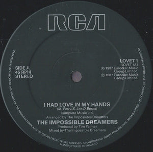 The Impossible Dreamers : I Had Love In My Hands (12")