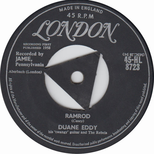 Duane Eddy And The Rebels : Ramrod / The Walker (7