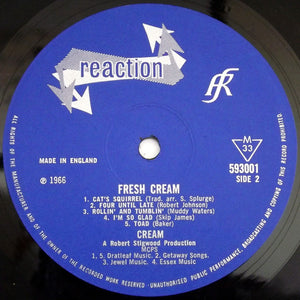 Cream (2) : Fresh Cream (LP, Album, Mono)