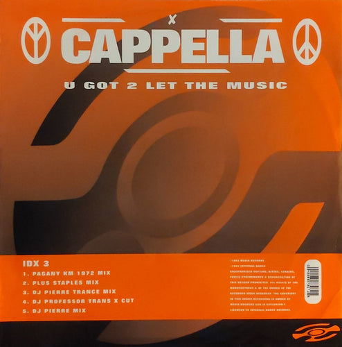 Cappella : U Got 2 Let The Music (12