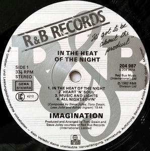 Imagination : In The Heat Of The Night (LP, Album)