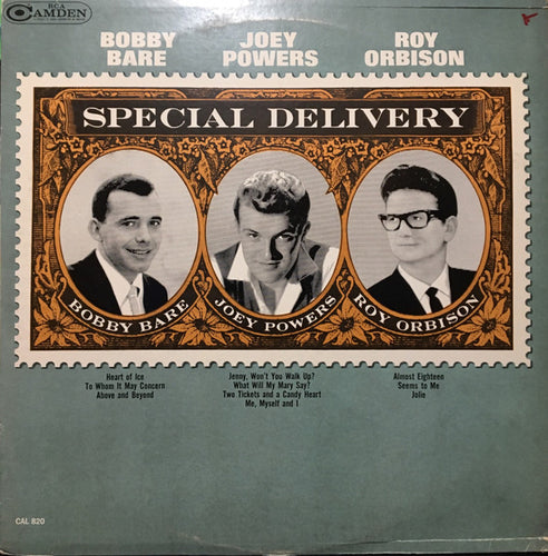 Bobby Bare / Joey Powers / Roy Orbison : Special Delivery From Bobby Bare...Joey Powers...Roy Orbison (LP, Comp, Mono)