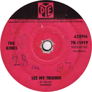 The Kinks : See My Friends (7", Single, Sol)