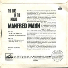 Load image into Gallery viewer, Manfred Mann : The One In The Middle (7&quot;, EP, Mono)

