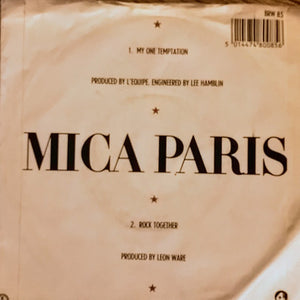 Mica Paris : My One Temptation (7", Single, Bla)