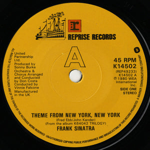 Frank Sinatra : New York New York   (7", Pap)
