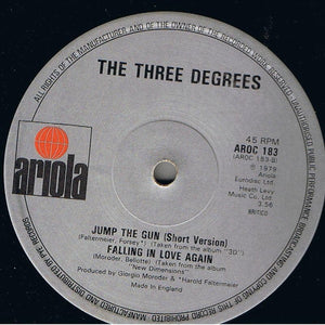 The Three Degrees : Jump The Gun (12")