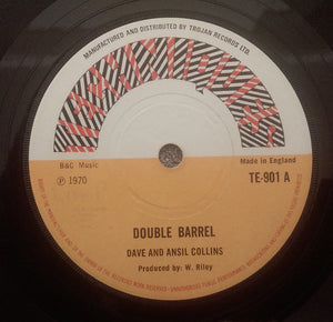 Dave And Ansil Collins* : Double Barrel (7", Single, Sol)