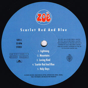 Zoë : Scarlet Red And Blue (LP, Album)