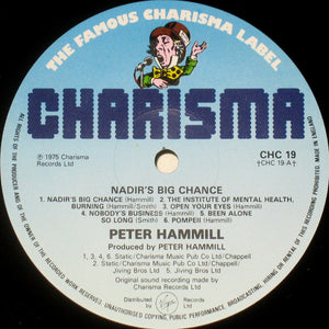 Peter Hammill : Nadir's Big Chance (LP, Album, RE)