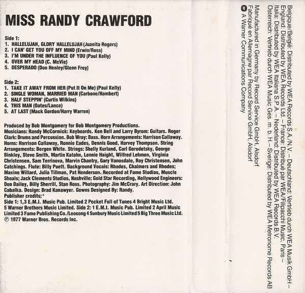 Buy Randy Crawford : Miss Randy Crawford (Cass, Album) online for the ...