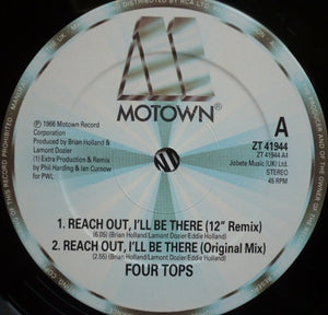 Four Tops : Reach Out I'll Be There (`88 Remix) (12")