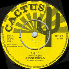 Load image into Gallery viewer, Judge Dread / Dread And I : Big 10 / Rasta Chat (7&quot;, Single)
