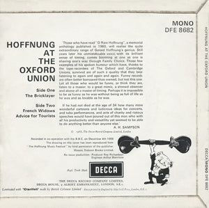 Gerard Hoffnung : Hoffnung At The Oxford Union (7", EP, Mono)
