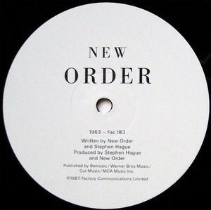 New Order : True Faith / 1963 (12", Single)