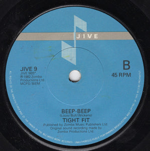 Tight Fit : The Lion Sleeps Tonight (7", Single, Dam)