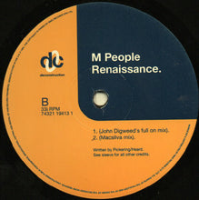 Load image into Gallery viewer, M People : Renaissance (12&quot;, Single)
