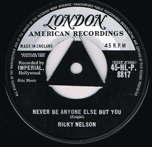 Ricky Nelson (2) : It's Late (7", Single)