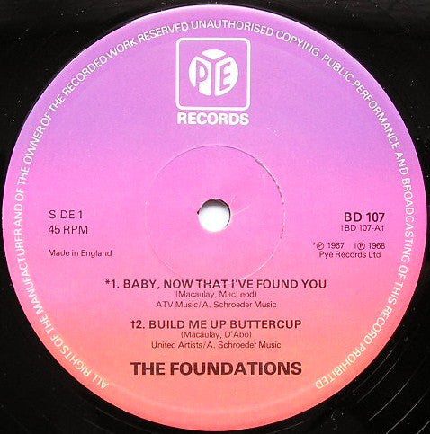 The Foundations : Baby Now That I've Found You (12