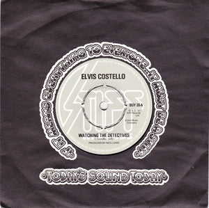 Elvis Costello : Watching The Detectives (7", Single, Sti)