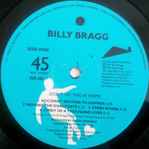 Billy Bragg : Don't Try This At Home (2xLP, Album)