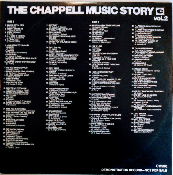 Unknown Artist : The Chappell Music Story Vol. 2 (2xLP, Promo, Gat)
