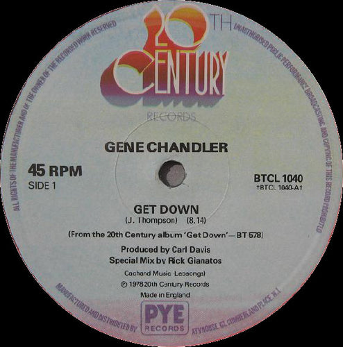 Gene Chandler : Get Down (12