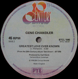 Gene Chandler : Get Down (12", Single, Ltd)