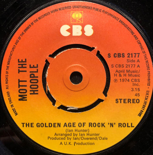 Mott The Hoople : The Golden Age Of Rock 'N' Roll (7