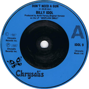 Billy Idol : Don't Need A Gun (7", Single)