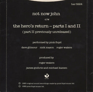 Pink Floyd : Not Now John (7", Single, Pus)