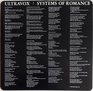 Ultravox : Systems Of Romance (LP, Album, Blu)