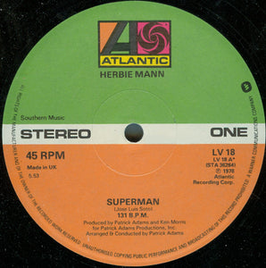 Herbie Mann : Superman (12", Single)