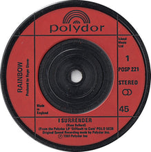 Load image into Gallery viewer, Rainbow : I Surrender (7&quot;, Single, Red)
