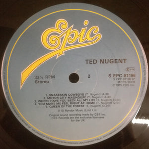 Ted Nugent : Ted Nugent (LP, Album, RE)