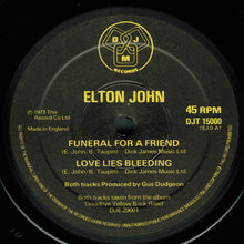 Load image into Gallery viewer, Elton John : Funeral For A Friend / Love Lies Bleeding (12&quot;, Single)
