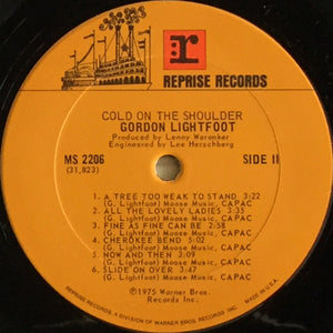 Gordon Lightfoot : Cold On The Shoulder (LP, Album)